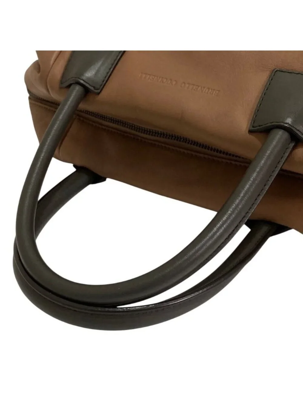 Brunello Cucinelli Moni Refasuna Tote Brown